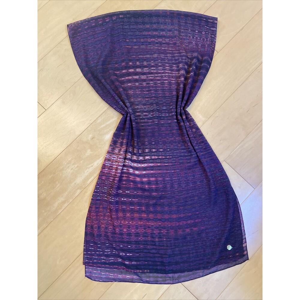 PERFECT PURPLE scarf calvin klein poly rayon